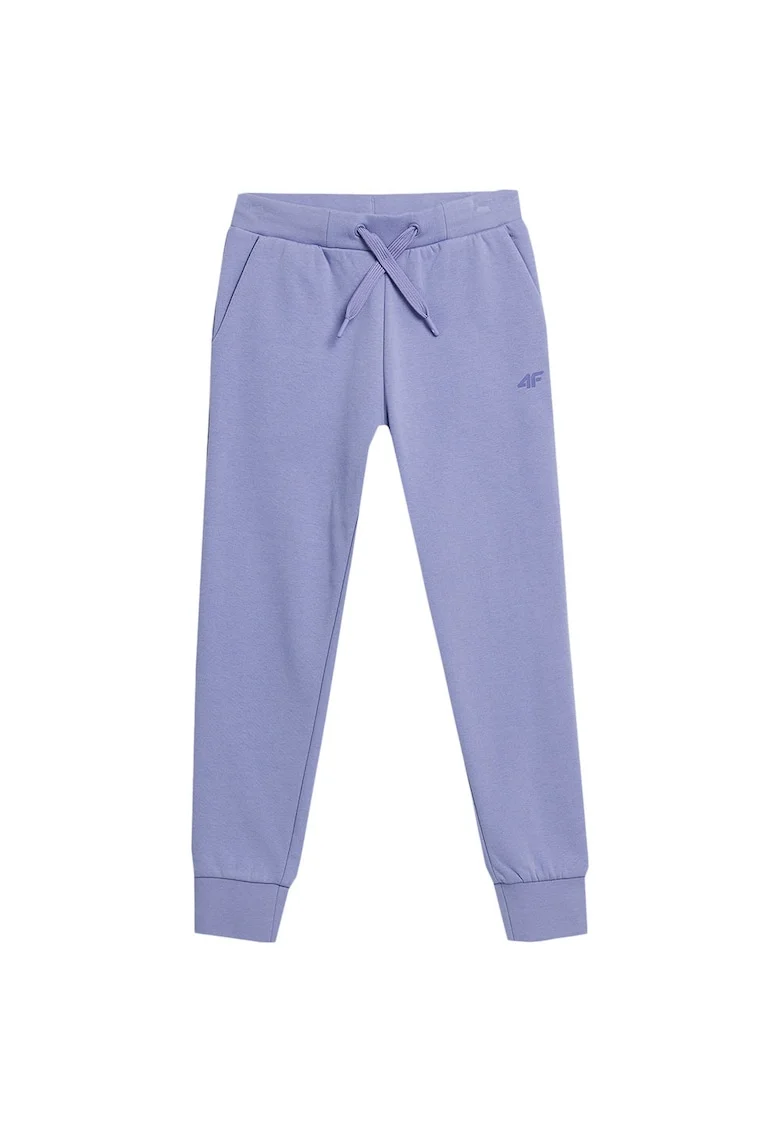 Pantaloni sport copii  model 4FJAW23TTROF421, confortabili, bumbac/poliester, lila