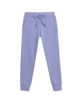 Pantaloni sport copii  model 4FJAW23TTROF421, confortabili, bumbac/poliester, lila
