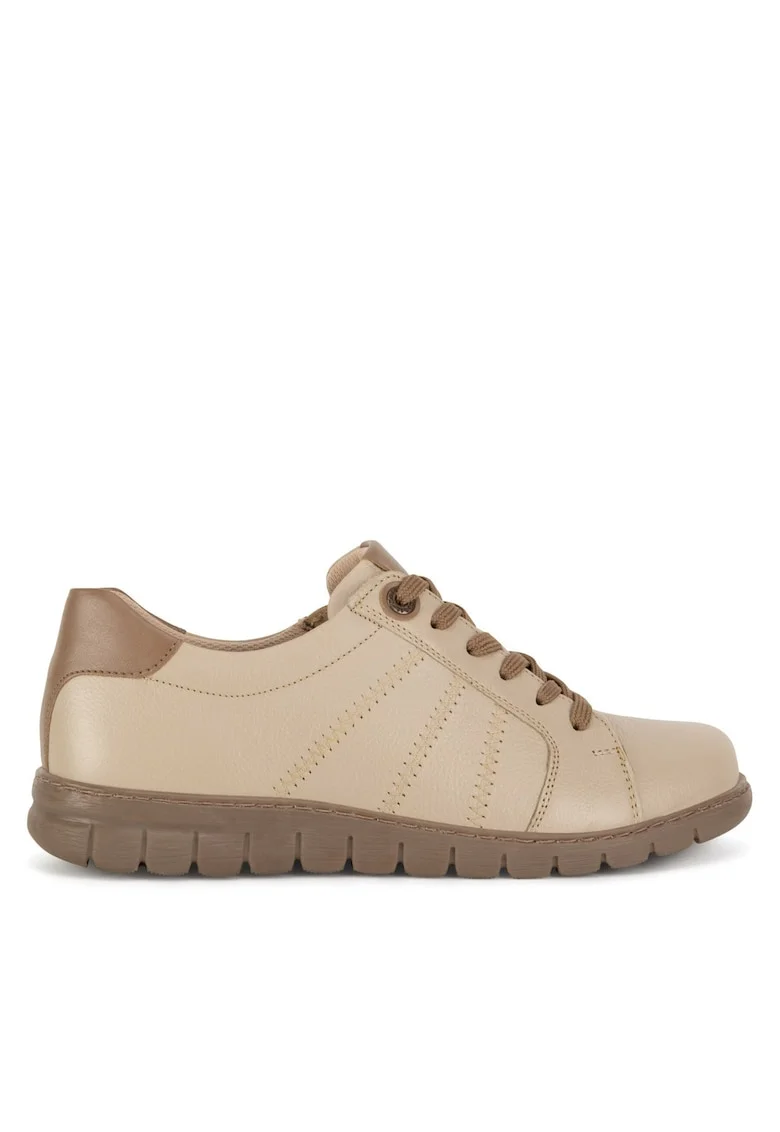 Pantofi sport dama  bej, piele naturala,