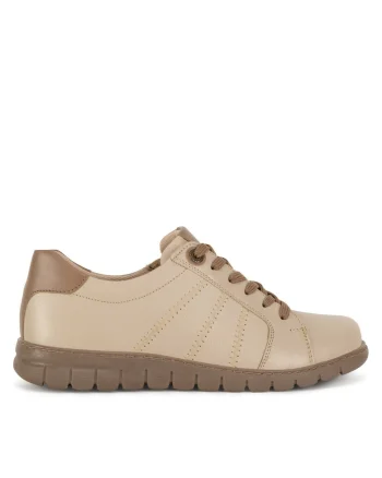 Pantofi sport dama  bej, piele naturala,