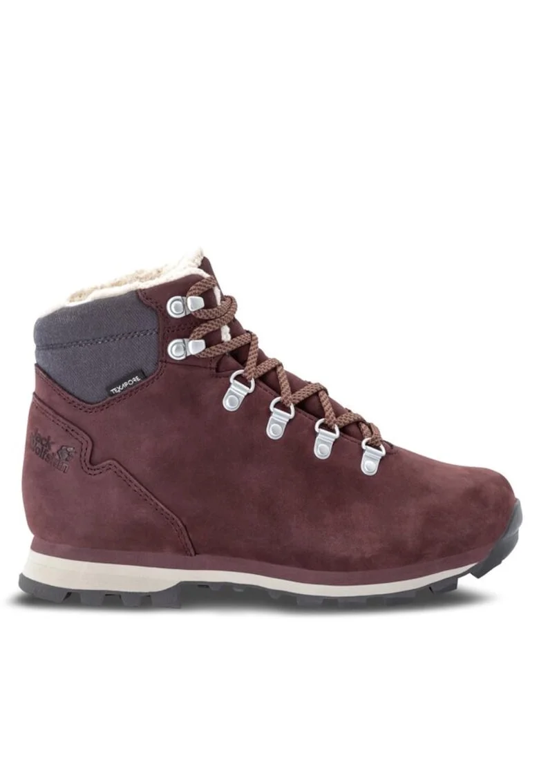 Ghete si bocanci sport dama  303051938, Piele naturala/Piele nabuc, Visiniu