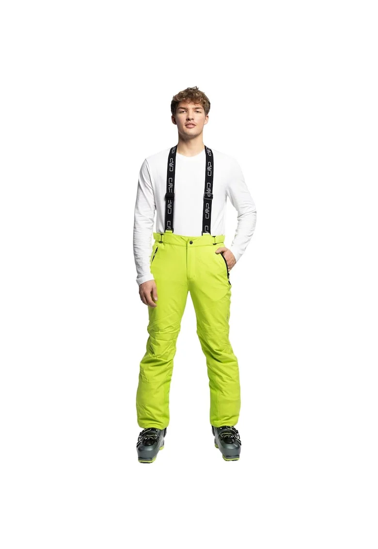 Pantaloni de schi pentru barbati,  Poliester/Elastan, Verde, Verde