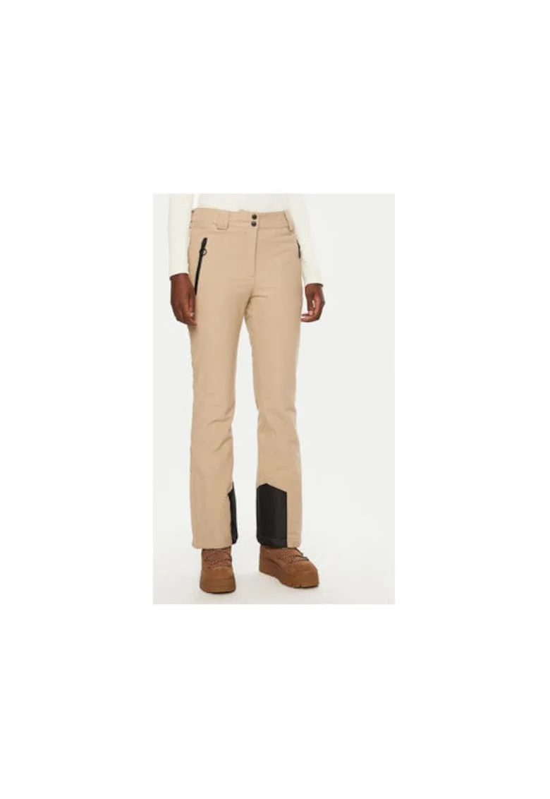 Pantaloni ski dama,  304332128, Poliester, Alb, Alb