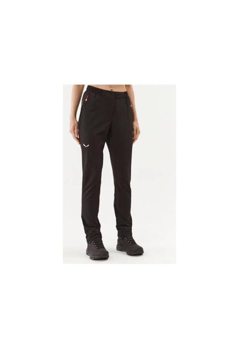 Pantaloni dama,  303295127, Poliamida/Poliester, Negru, Negru