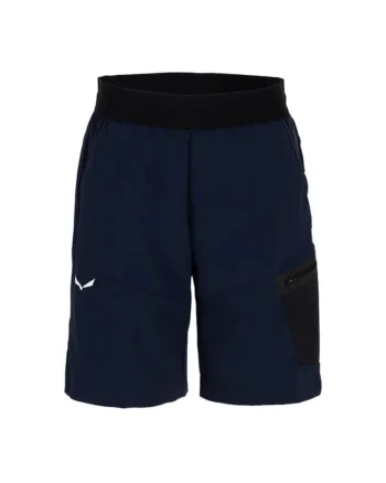 Pantaloni scurti de drumetie copii  Agner DST, Poliamida/Elastan, Bleumarin