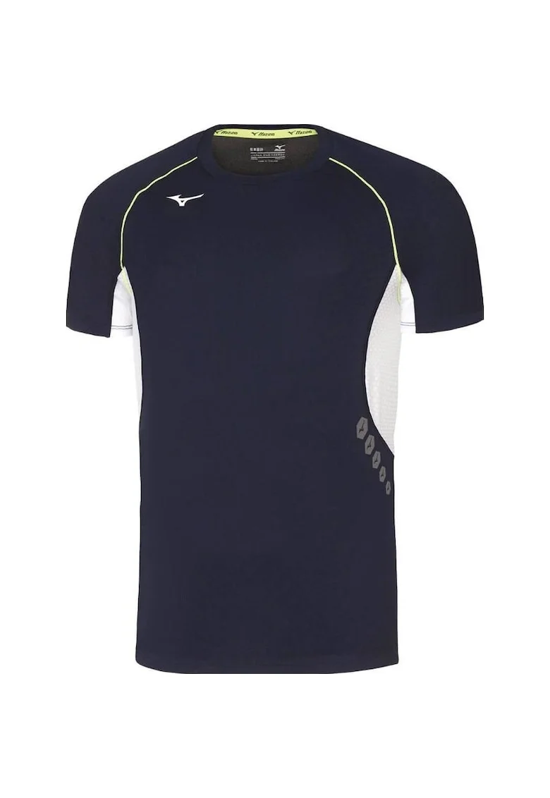 Tricou alergare barbati  Premium, Alb/Bleumarin