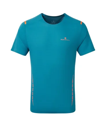 Tricou alergare barbati  Tech Race SS 2024, Albastru deschis