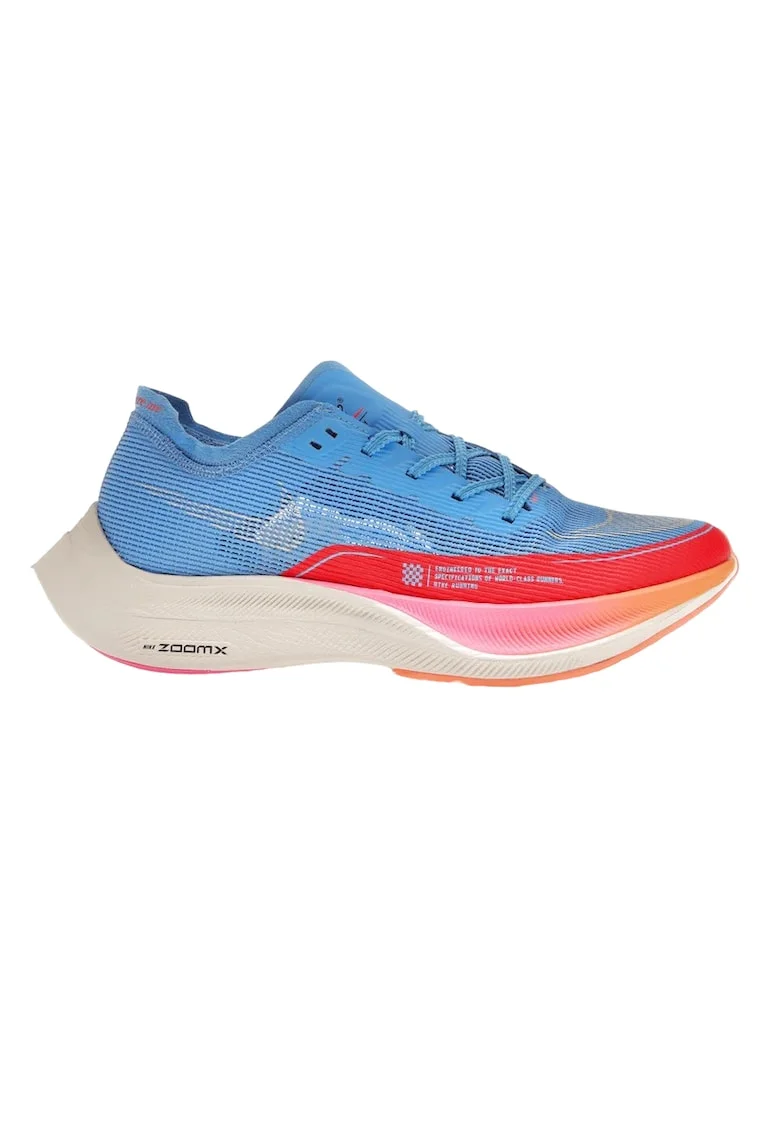 Pantofi alergare dama  ZoomX Vaporfly Next% 2 SS 2024, Rosu/Albastru deschis
