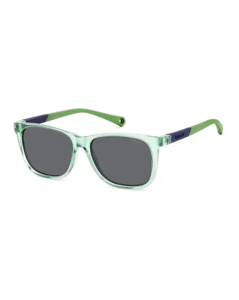 Ochelari de soare wayfarer cu lentile polarizate, Verde deschis