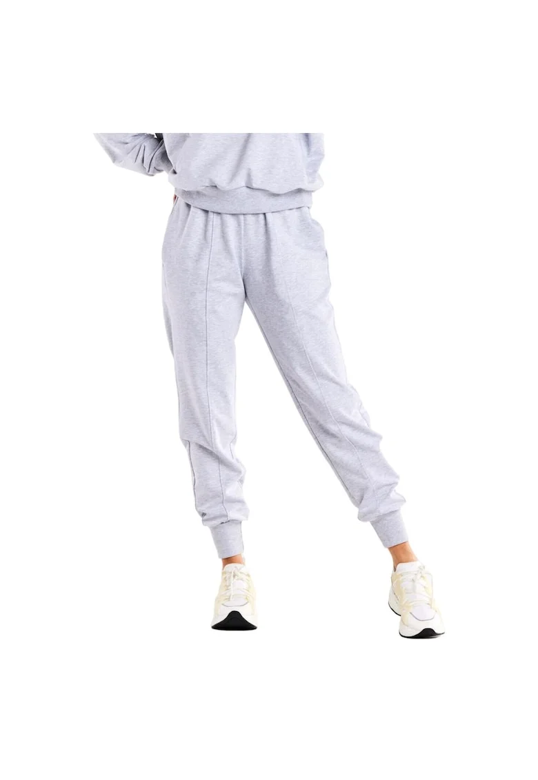 Pantaloni sport dama M317,  Bumbac/Elastan, Gri