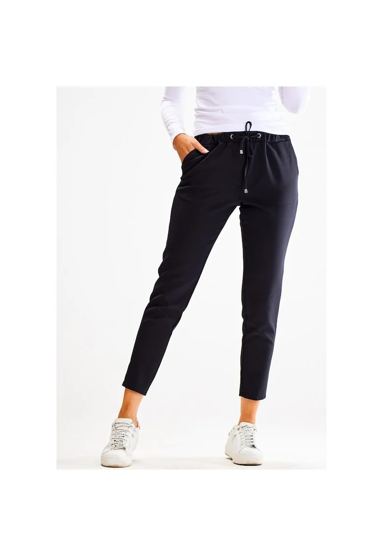 Pantaloni sport pentru dama,  Poliester/Elastan, Negru