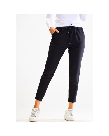 Pantaloni sport pentru dama,  Poliester/Elastan, Negru