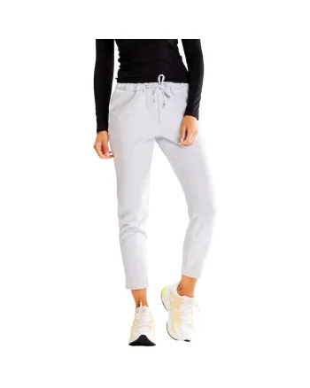Pantaloni sport dama,  Poliester/Elastan, Gri