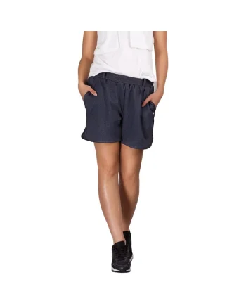 Pantaloni scurti sport dama,  Poliester/Viscoza, Bleumarin