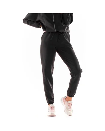 Pantaloni sport dama,  Poliester/Elastan, Negru
