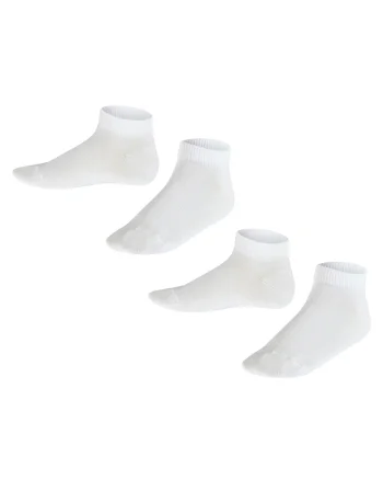 Set de sosete scurte cu model uni - 2 perechi, Alb