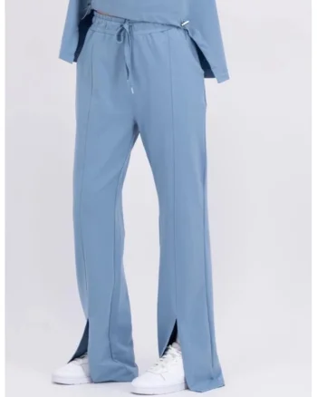 Pantaloni Dama, Cu siret,  Albastru, L Albastru