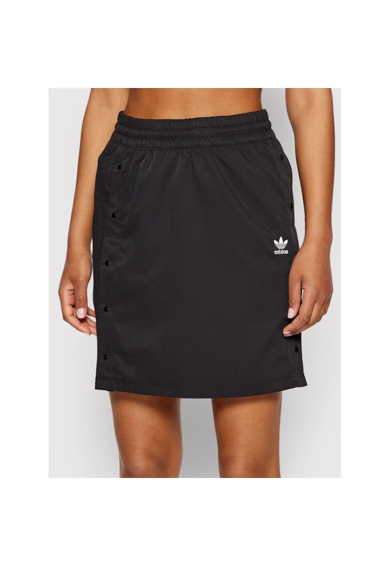 Fusta sport dama  trapezoidala, negru,