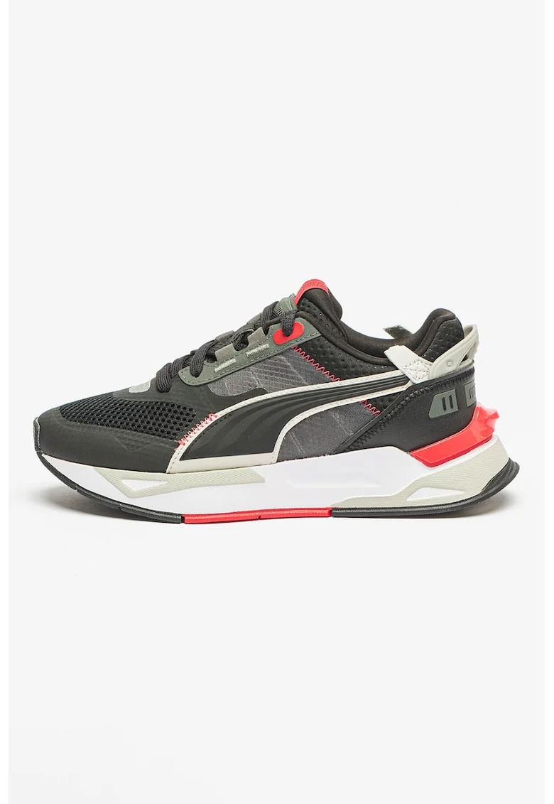 Pantofi cu insertii din material textil pentru alergare Mirage Sport Tech, Rosu/Negru
