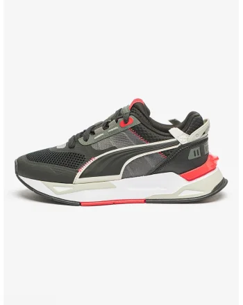 Pantofi cu insertii din material textil pentru alergare Mirage Sport Tech, Rosu/Negru