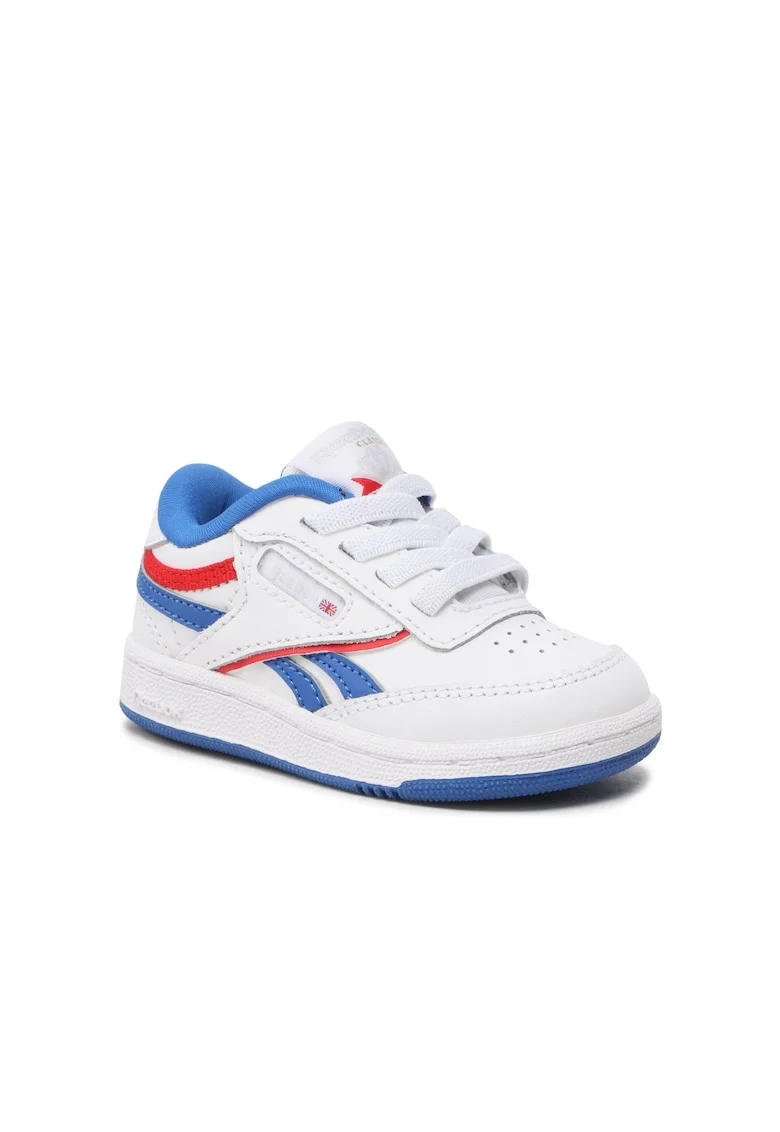 Pantofi sport baieti,  301207665, Alb, Piele naturala, Alb