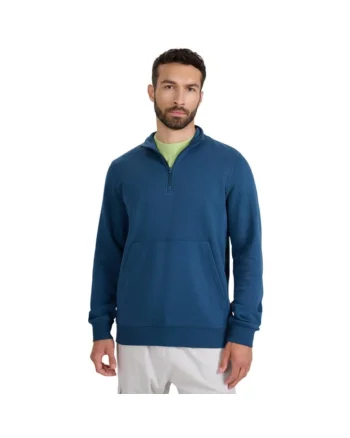 Bluza barbati,  cu fermoar 1/2, material sportiv