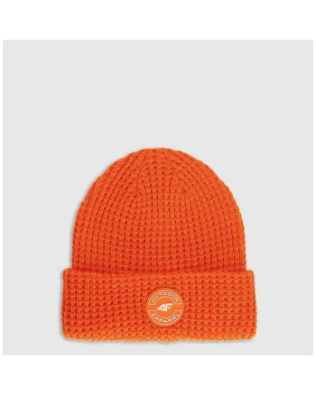 Caciula de iarna  pentru baieti, unisex, portocalie, dimensiune