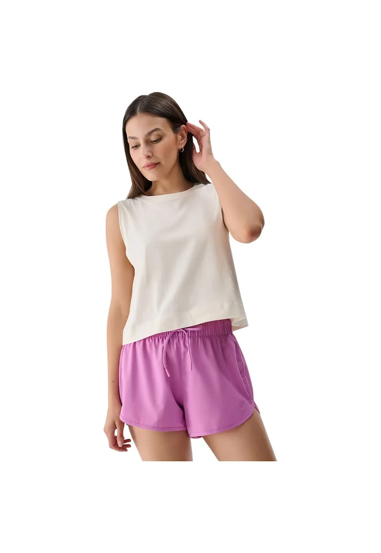 Maiou sport dama  design modern, material usor, bumbac, alb