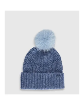 Caciula copii,  cu pompon, gri, universal