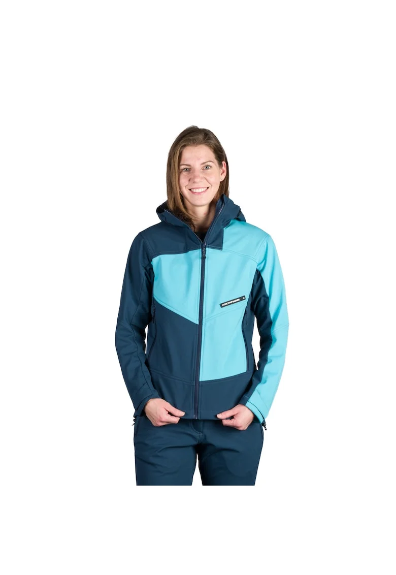 Jacheta softshell 3L femei Chandra, Albastru inchis