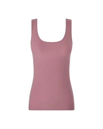 Top fara cusaturi cu decolteu amplu, Roz