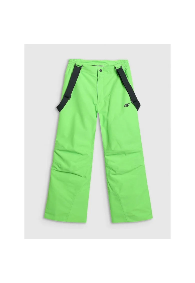 Pantaloni sport copii,  schi, verde, poliester