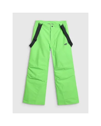 Pantaloni sport copii,  schi, verde, poliester