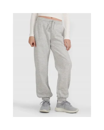 Pantaloni sport fete  bumbac/poliester, gri