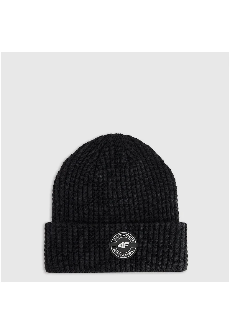 Caciula de iarna  pentru baieti, poliester, neagra, unisex,