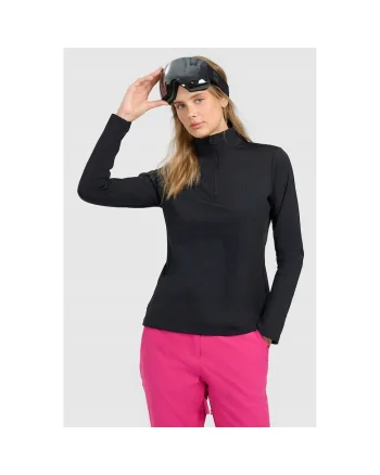 Bluza sport dama,  termica, neagra, tehnologie 4FWarm