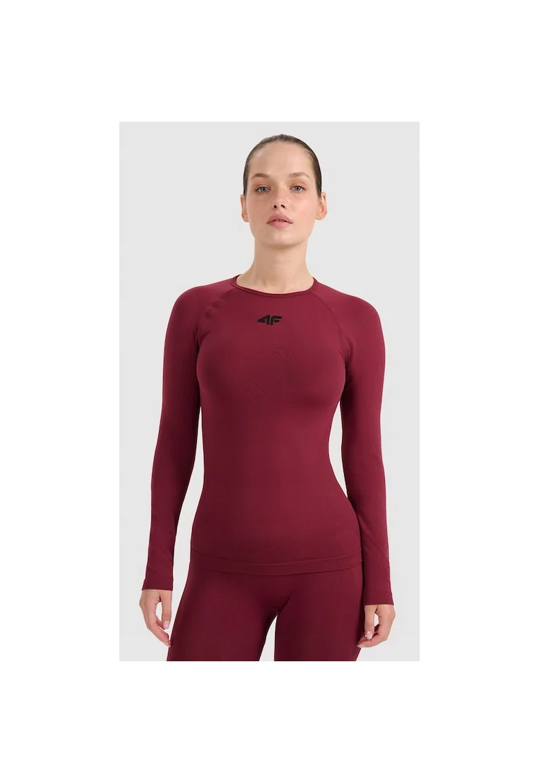 Bluza sport dama,  termica, unisex, rosu, poliester,