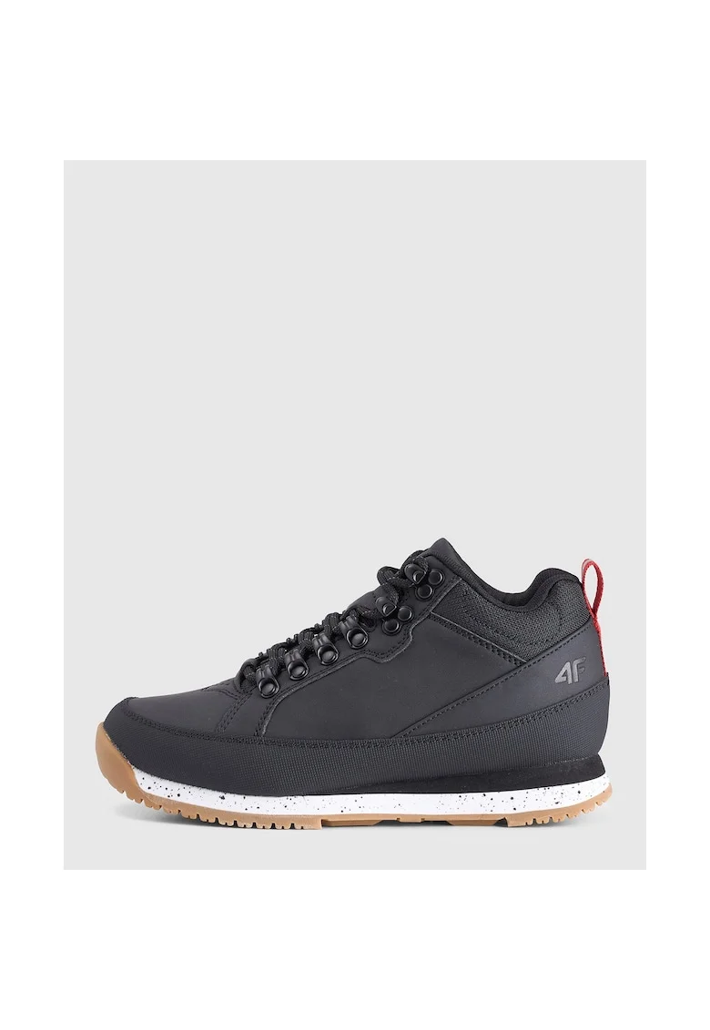 Pantofi sport copii  4-WALKER negri, alergare, pentru baieti,