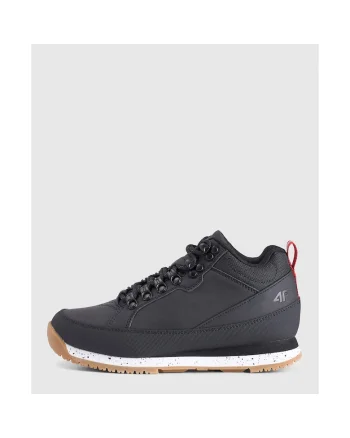 Pantofi sport copii  4-WALKER negri, alergare, pentru baieti,