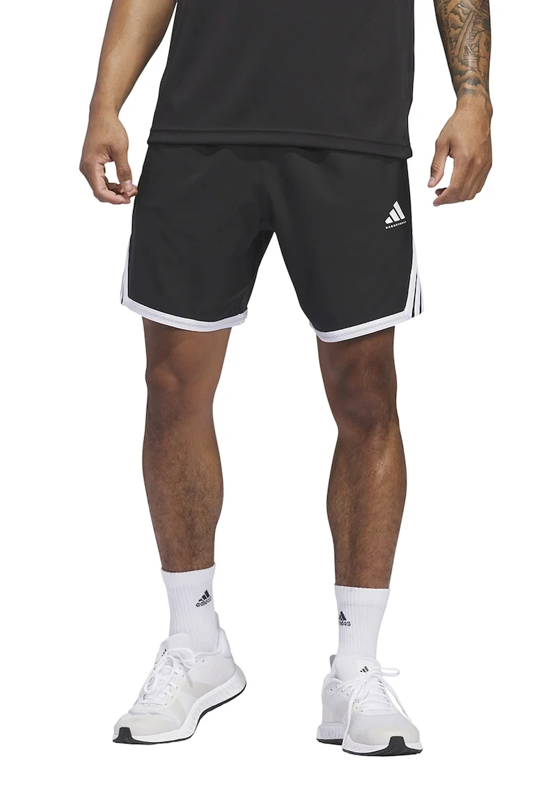 Pantaloni scurti cu buzunare, pentru baschet Crazylite, Alb/Negru
