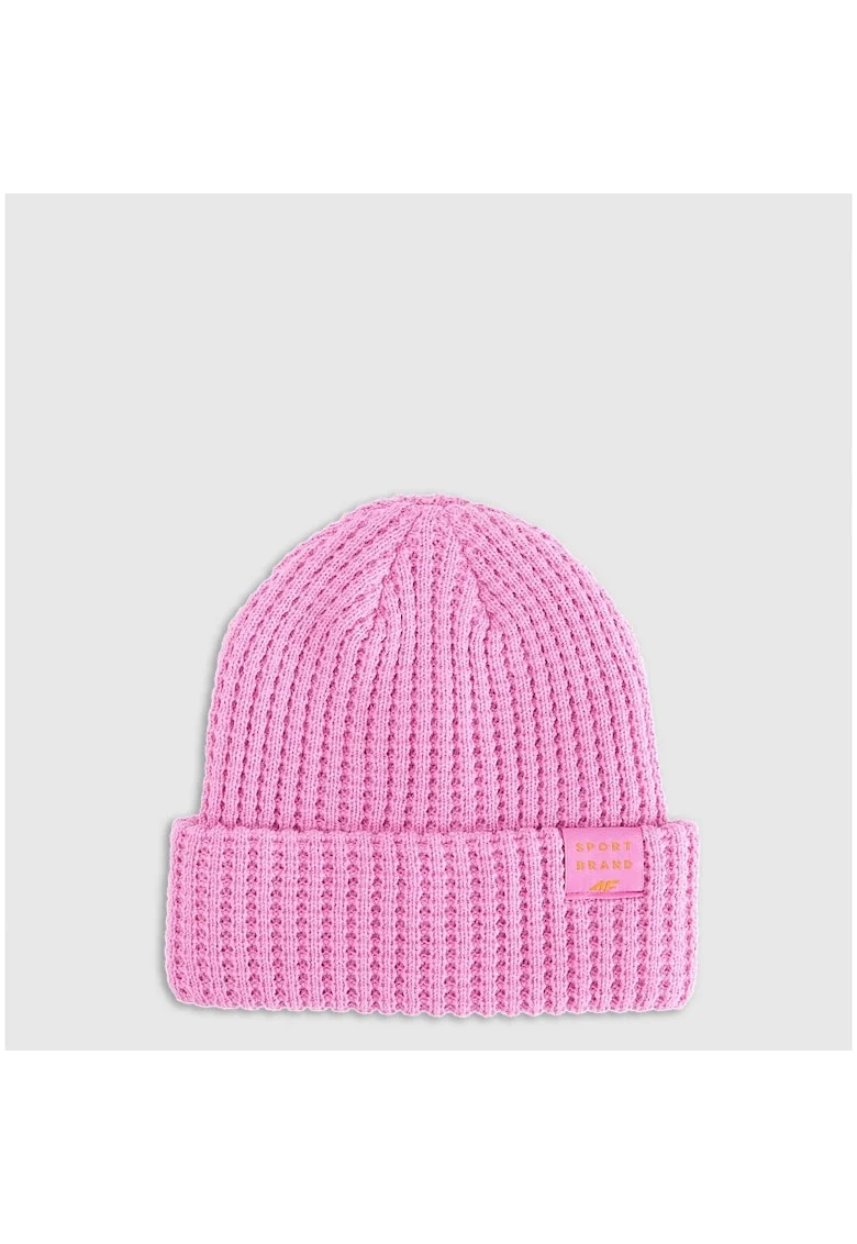 Caciula de iarna pentru copii,  roz, unisex, poliester, one size