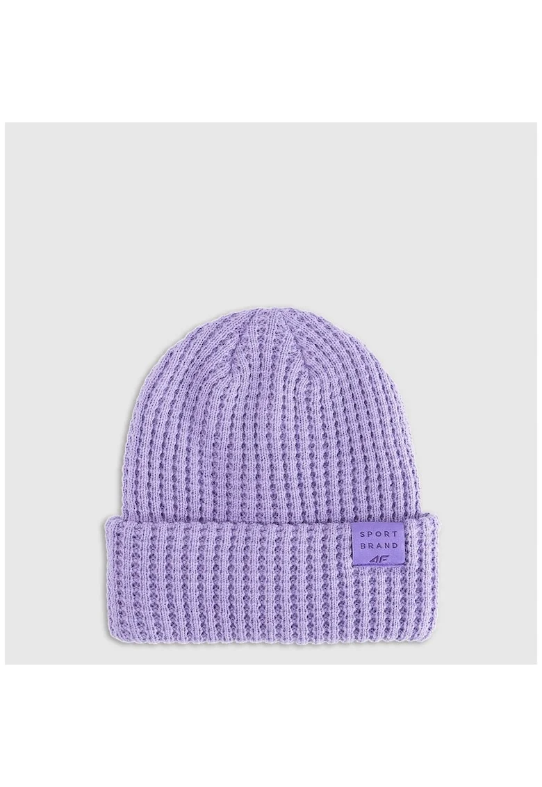 Caciula de iarna pentru copii,  violet, unisex, poliester,