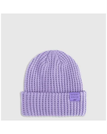 Caciula de iarna pentru copii,  violet, unisex, poliester,