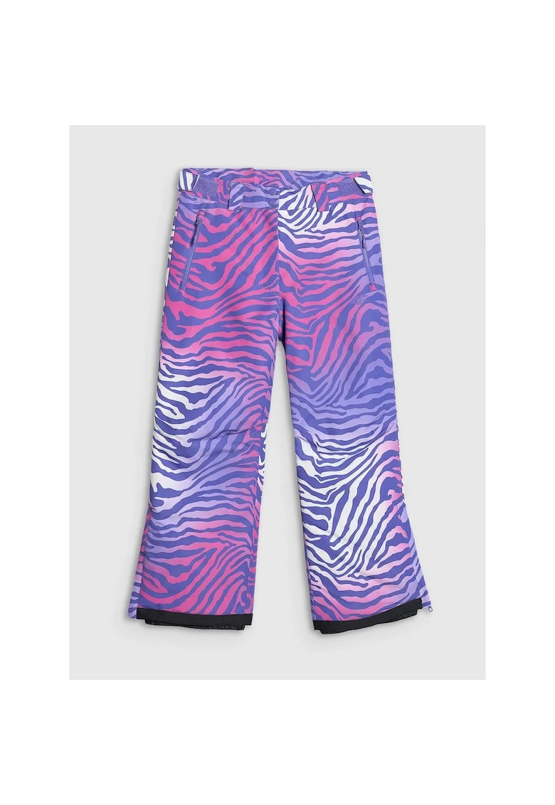 Pantaloni snowboard  multicolor, membrana 10000, pentru fete, poliester