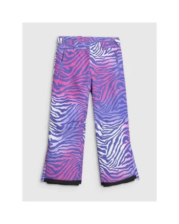 Pantaloni snowboard  multicolor, membrana 10000, pentru fete, poliester