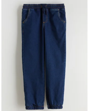 Blugi cu talie ajustabila, Albastru indigo