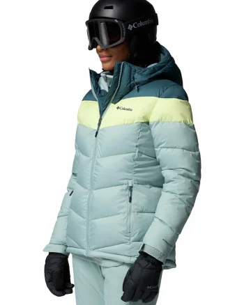 Jacheta cu gluga pentru schi Abbott Peak II, Albastru inchis/Galben pal/Albastru glaciar