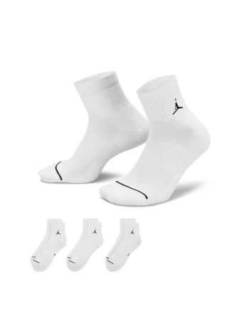 Sosete sport barbati  Everyday, set 3 perechi, suport arc, respirabile, alb