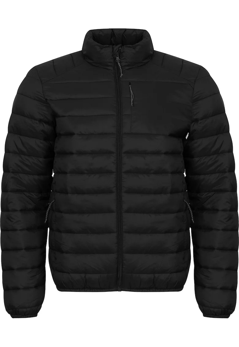 Jacheta barbati  ATHENAS, neagra, material usor, calduroasa, cu buzunare cu fermoar