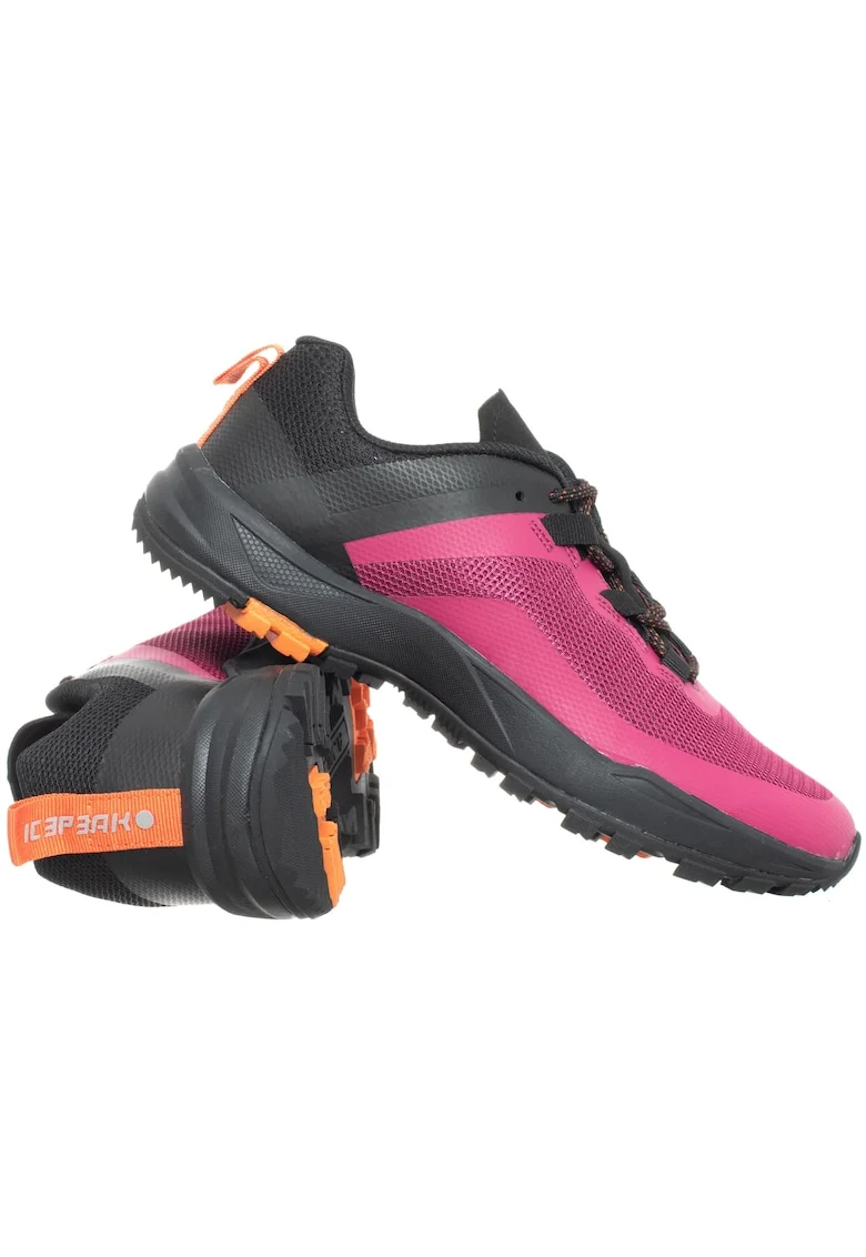 Pantofi sport dama,  AIGO LOW CUT, pruna, portocaliu, material sintetic, set original